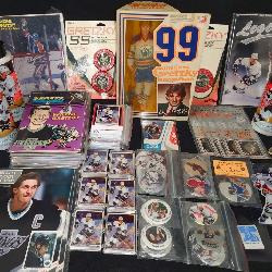 Group Lot: Wayne Gretzky Memorabilia w/ #99 Mattel Doll & Remex Wrist Watch