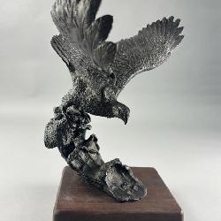 Leonardo Rossi Bronze Bird Sculpture