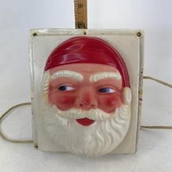 Flatback lighted Santa head
