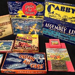 Vintage Auto and Aviation Board Games