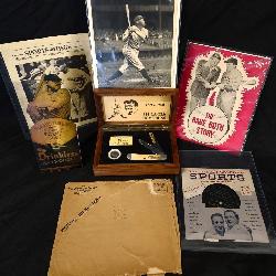 Group Lot: New York Yankees, Babe Ruth Memorabilia w/ CASE Knife