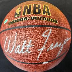 Walt Frazier Autographed NBA Basketball w/ PSA Authentication