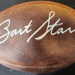 Bart Starr Autographed Wilson 'The Duke' Football w/ PSA Authentication