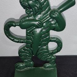 Detroit Tigers Cast Iron Seat Figural Made Into Baseball Door Stop c. 1930's