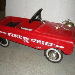 Vintage AMF fire chief pedal car # 503