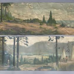Charles Johan Bergstrom 7 Large Mural Panels 1942