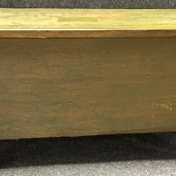 154	Antique 19th C. Green Painted Blanket Chest w/ Bootjack Legs