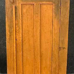 190	Antique Ca. 1870s One Door Jelly Cupboard w/ Original Pumpkin Paint 