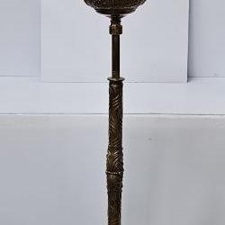 Antique English Brass Corinthian Floor Lamp