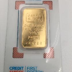 CREDIT SUISSE ONE OUNCE 999.9 FINE GOLD BAR