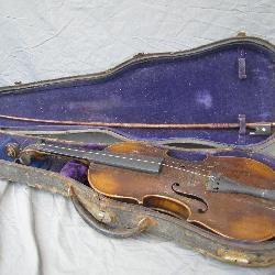 Antique Violin W/ Old Wooden Case