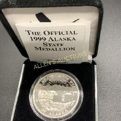 1999 SILVER ALASKA STATE SEAL