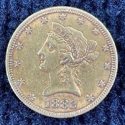 1882 Ten Dollar Gold Eagle Liberty Head Coin