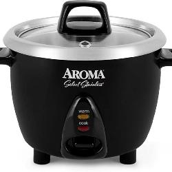 Aroma Housewares Select Stainless Rice Cooker & Wa