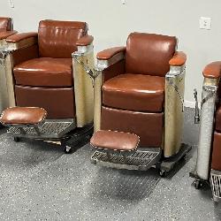 Collection of Vintage Barber Shop Chairs