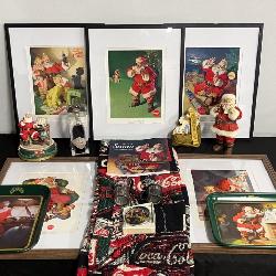 Coca Cola Collection incl. Prints, Blanket, Serving Trays, etc. 