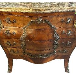 FRENCH MARBLE TOP 3 DRAWER CHEST