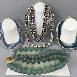 Recycled Glass Trade Bead Necklaces