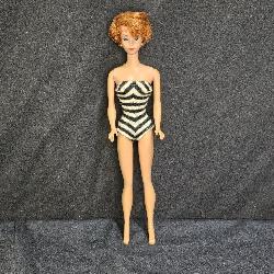 1960 Original Barbie Zebra Striped Swim Suit #850