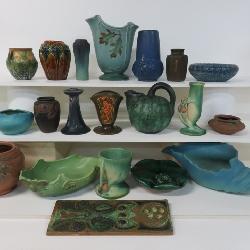 art pottery Roseville, Rookwood, Van Briggle, Weller, Peters and Reed