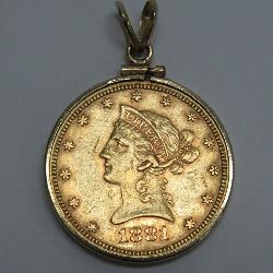 1881 $10 gold piece