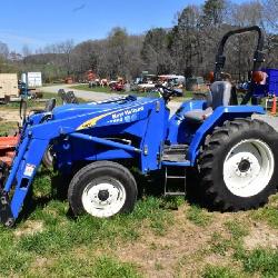 New Holland Tractor with Loader and Tiller
