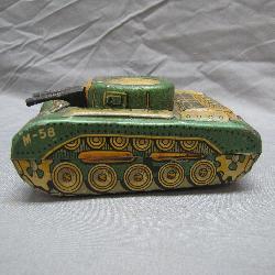 Vintage Military Tank Metal Tint Toy