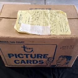 Unopened Case of Vintage Topps Baseball Cards