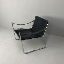 Farstrup Denmark Midcentury Chrome Sling Chair