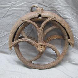 Antique Cast Iron Pulley Wheel