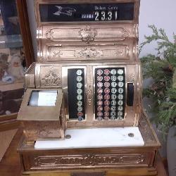 beautiful antique National cash register
