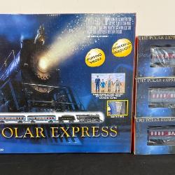 Lot #144 The Polar Express Lionel Lines Train Set # 6–31960 with three extra train cars NIB