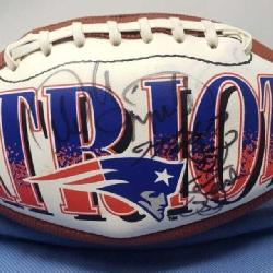 Autographed football Boston/ New England