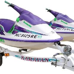 Pair of 1996 Sea Doo XPi Waverunners with Trailer