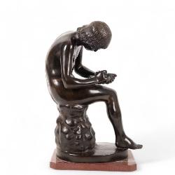 Boy With Thorn Bronze Sculpture