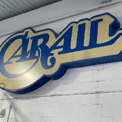 Original Carail Lighted Sign from the Richard Kughn Collection