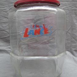 Vintage Large Glass Lance Jar