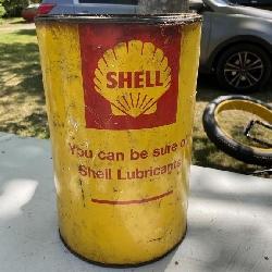 UNOPENED SHELL LUBRICANT CAN