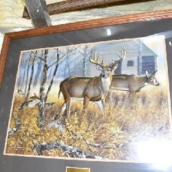 Deer Framed Hunting Print