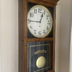 Gilbert Antique Regulator Wall Clock