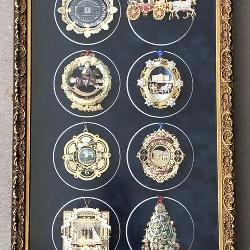 8 Framed White House Christmas Ornaments