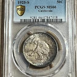 1925-S California Half Dollar MS66 PCGS 