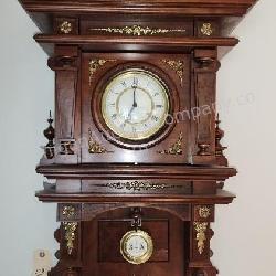 Beautiful 19th Century Open Pendulum Wall Clock