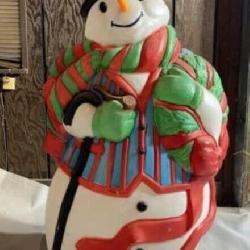 Santa's Best Large Snow Man Blow Mold