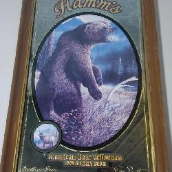 Hamms Beer mirror, 1993 Grizzly Bear