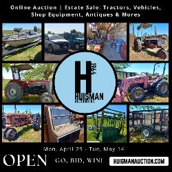 Estate Sale: Tractors, Vehicles, Shop Equipment, Antiques & More