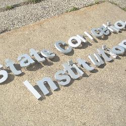 8 inch Aluminum Letters - State Correctional
