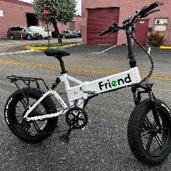 Friend Folding Fat Tire 20 inch E-Bike white
