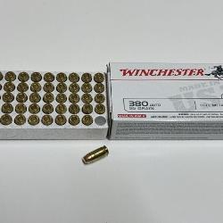 Winchester 380 Auto 95grain Full Metal Jacket 50