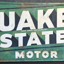 Quaker State Motor Oil Advertising Sign 